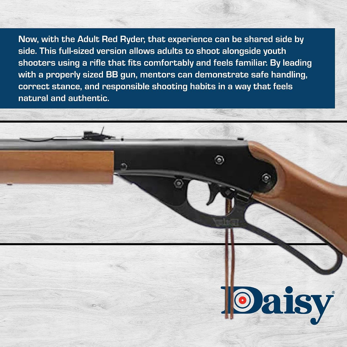 Daisy Red Ryder 1938 .177 BB Rifle - Wood Stock - Lever-Action - 350 FPS