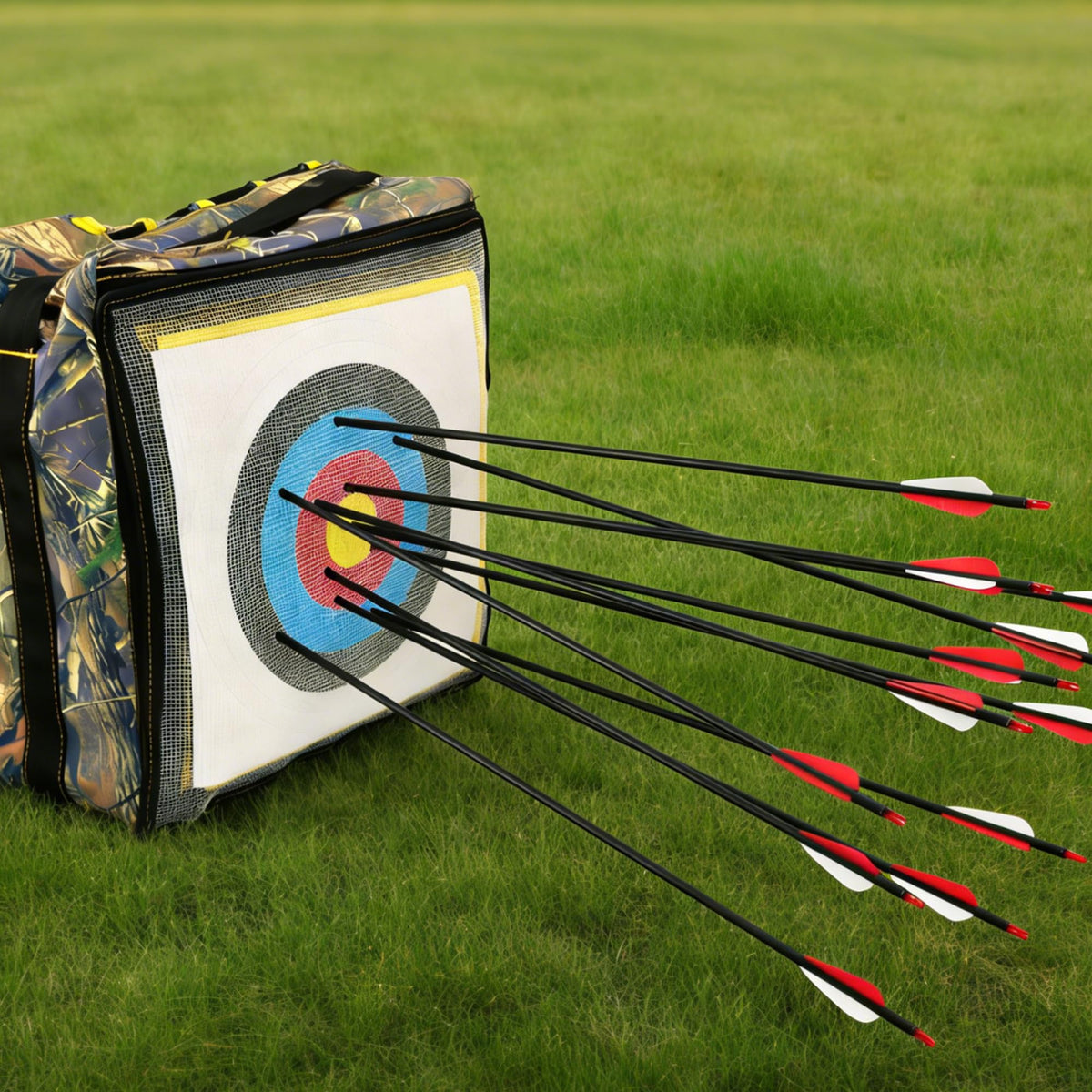 14 Pack 30" Archery Carbon Arrows,Practice Hunting Arrow with Removable Tips Shaft Spine 500 Suitable for Recurve Bows