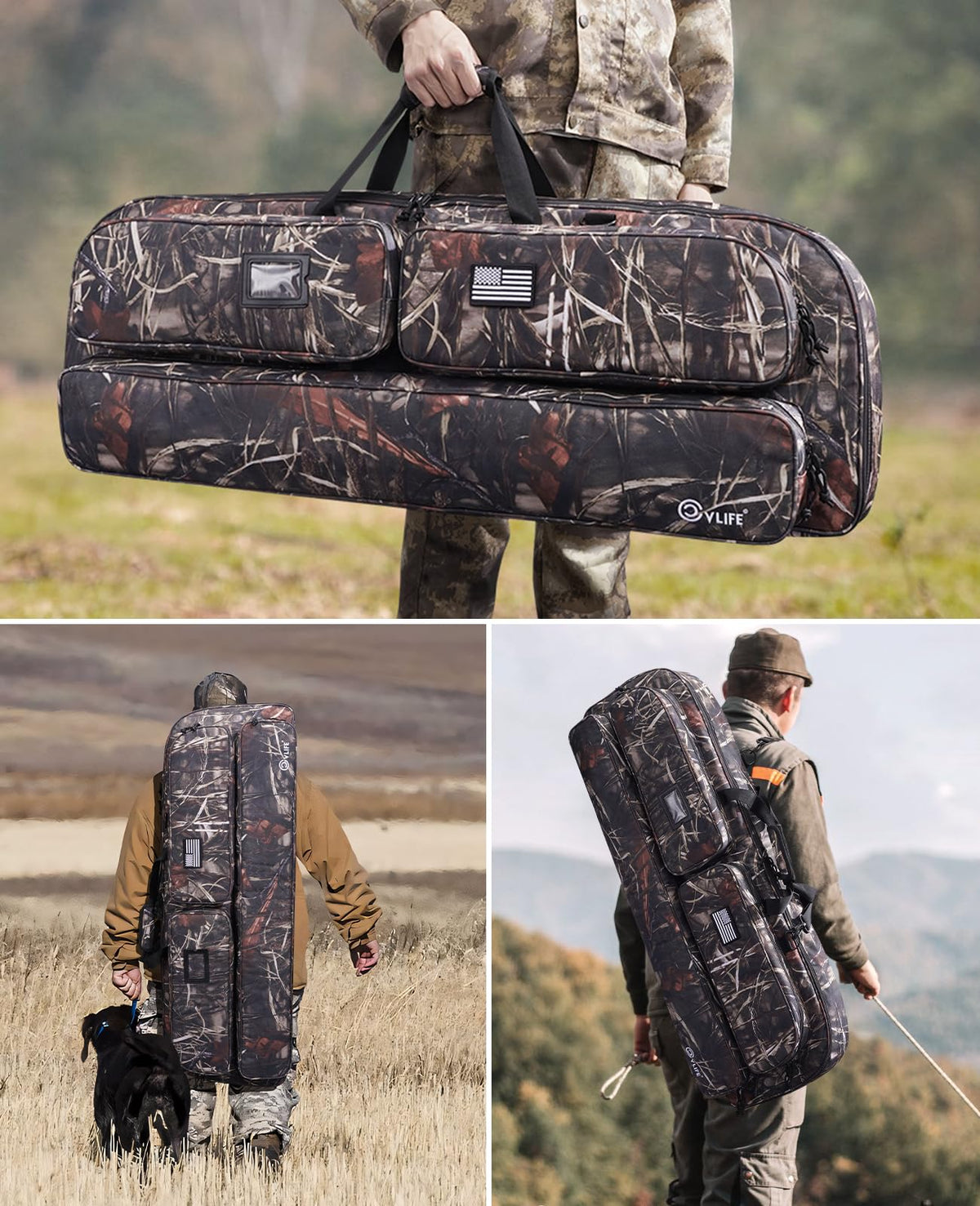 CVLIFE Soft Compound Bow Case, Archery Bag for Bow Gear Storage