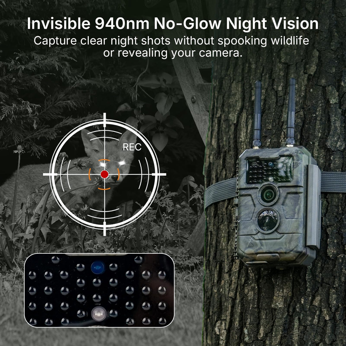 GardePro E6 WiFi Trail Camera, Stable WiFi with External Antenna