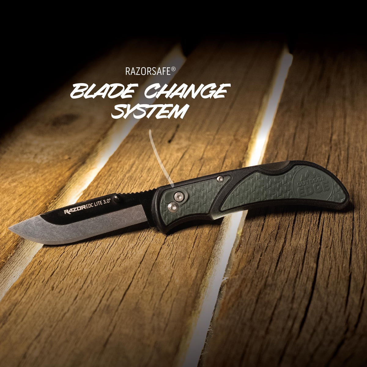 OUTDOOR EDGE 3.0" RazorLite EDC Knife, Blaze Orange