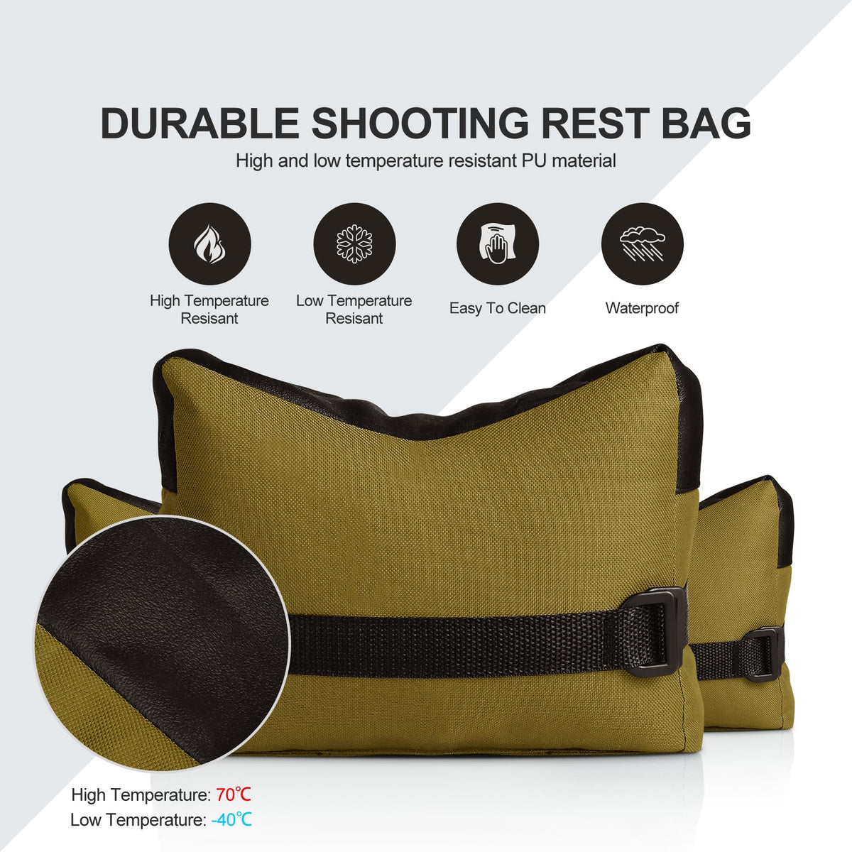Twod Outdoor Shooting Rest Bags -Stand Holders Target