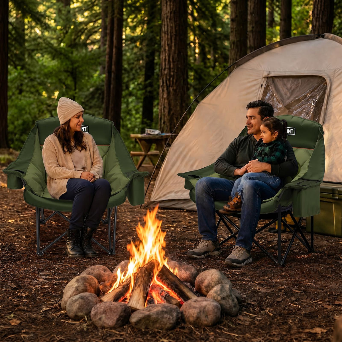 Overmont Oversized XL Camping Chair for Adults 500 lb Support
