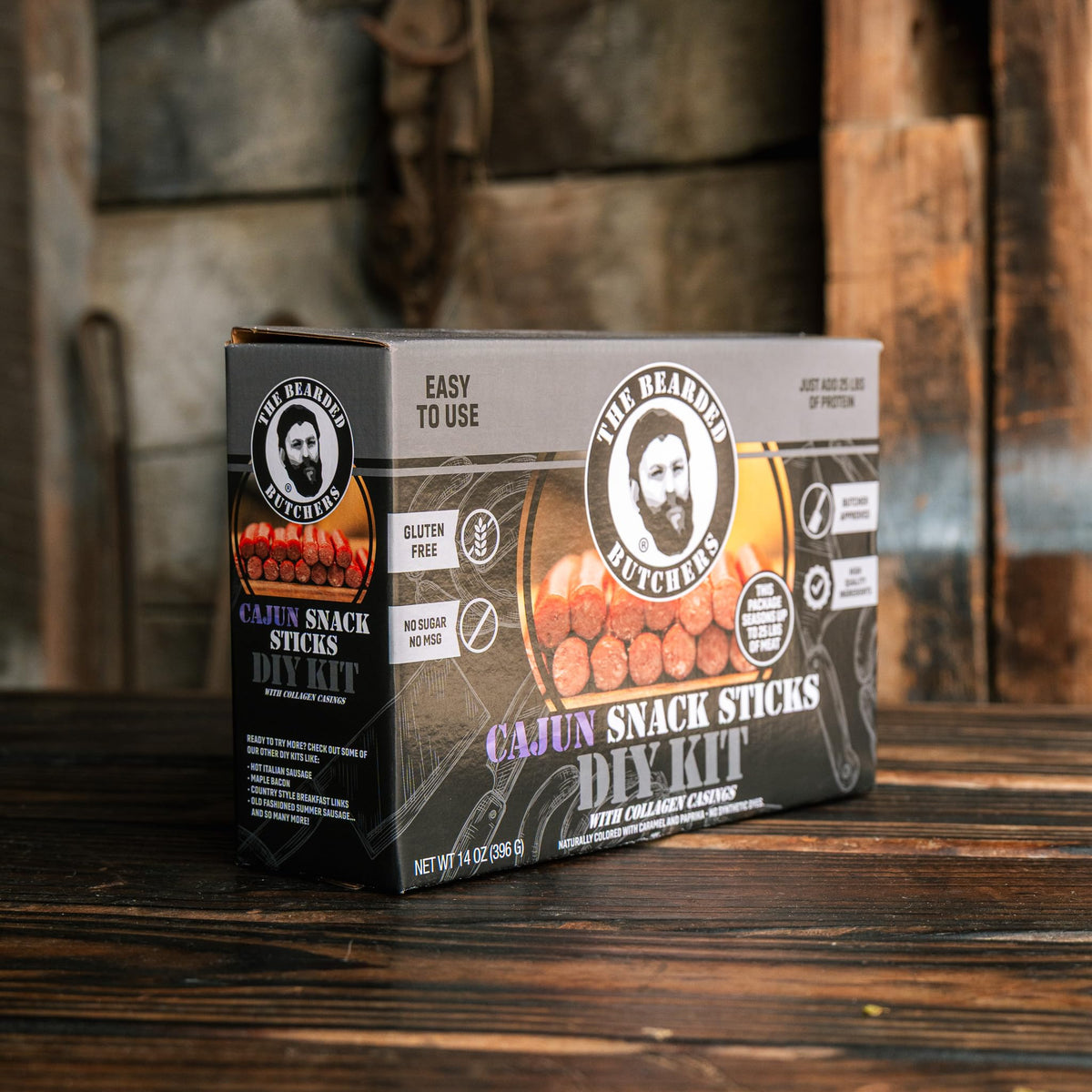 Bearded Butchers Original Snack Stick Seasoning Kit with Casings & Cure