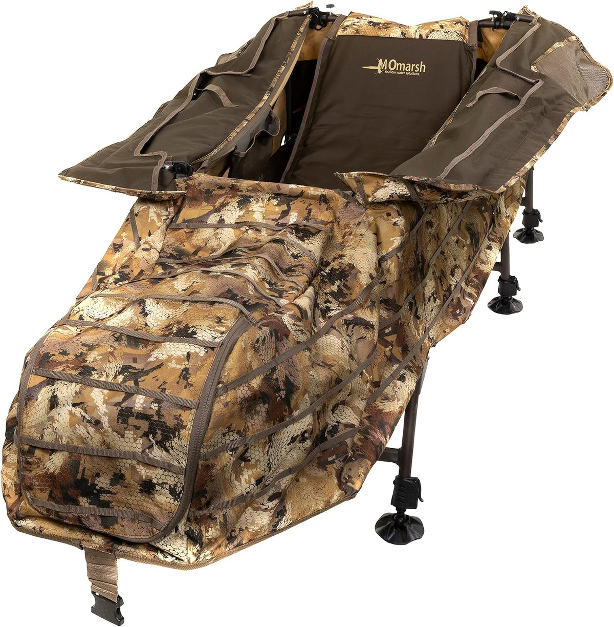 Momarsh Invisi Lay Blind System for Waterfowl Hunting in Optifade Marsh