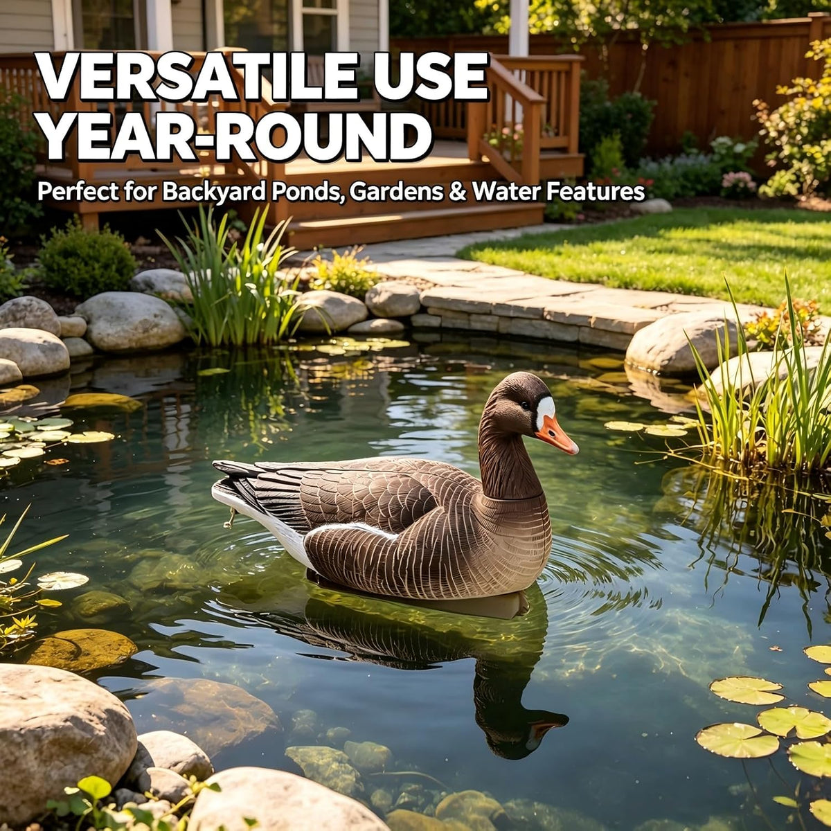Heerweiyi Goose Decoys Pack of 6, Popular New Material EVA Collapsible Plastic Goose Hunting Decoys, Goose Decoys, Easy to Carry and Use, Cost Effective