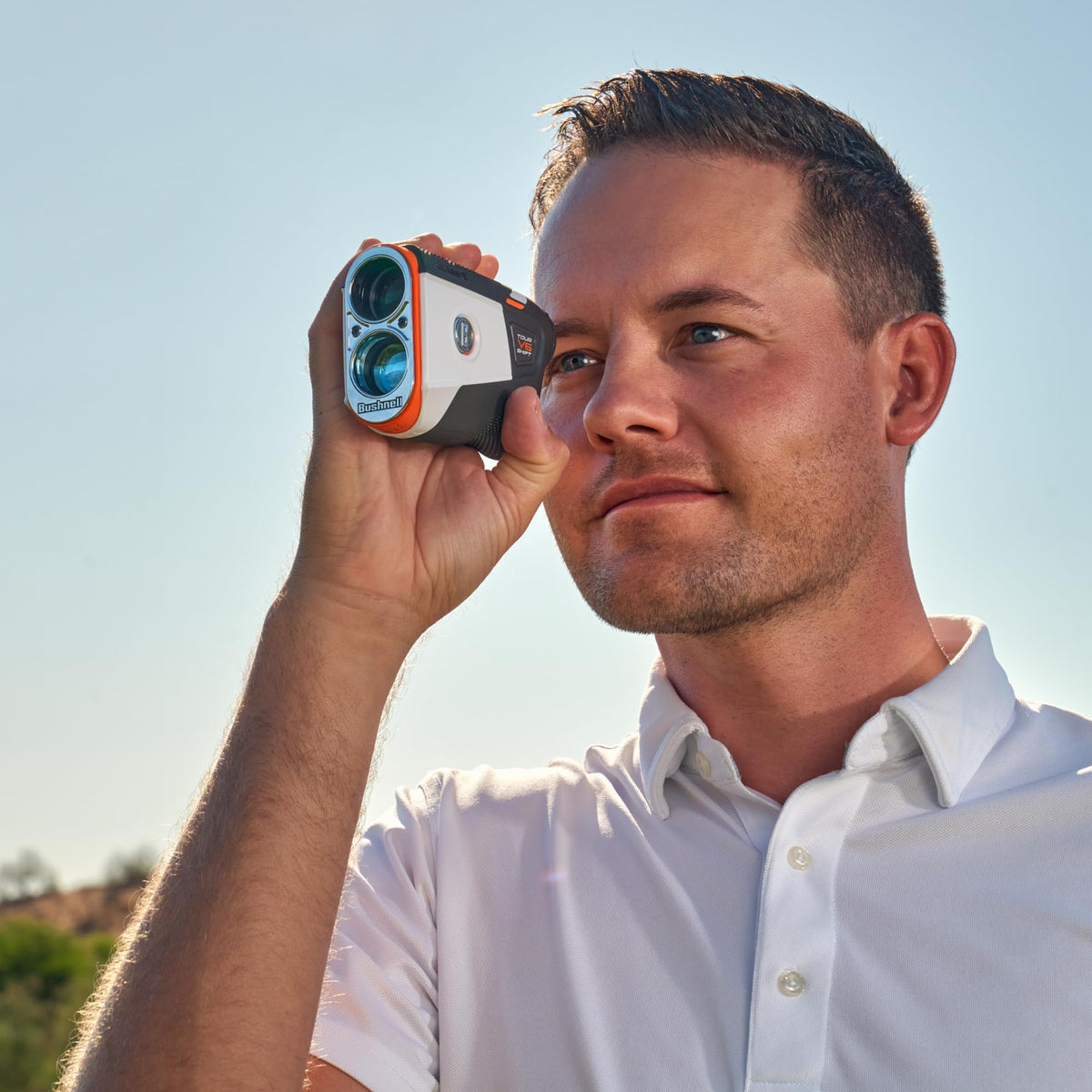 Bushnell Golf Tour V6 Shift Laser Rangefinder with Slope Compensation, 1300-Yard Range, Flag Lock Vibration, Magnetic Cart Mount, 6X Magnification, Waterproof – Tournament Legal