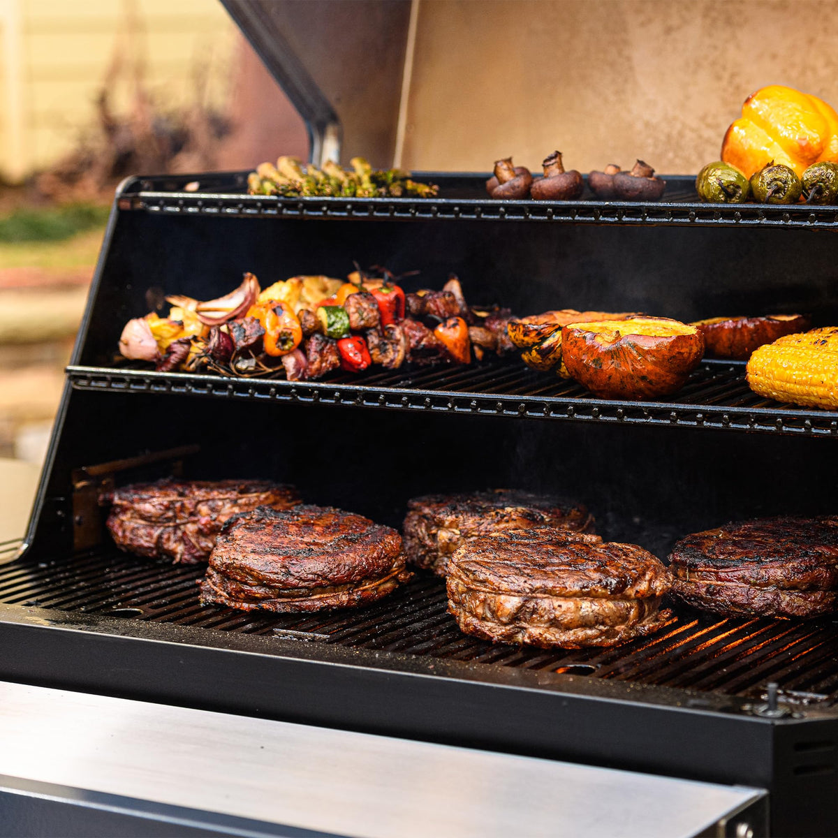 Masterbuilt Gravity Series 1150 Digital Charcoal Grill and Smoker, 1,150 Sq. In. Cooking Area, WiFi App Control, GravityFed Hopper, DigitalFan Temperature Control, 225°F to 700°F Cooking Range