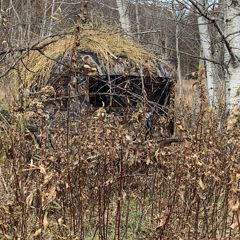 THUNDERBAY SPUR Collector 3 Person Hunting Blind, Portable Ground Blind with Silent Windows, Portable Durable Hunting Tent for Deer & Turkey Hunting