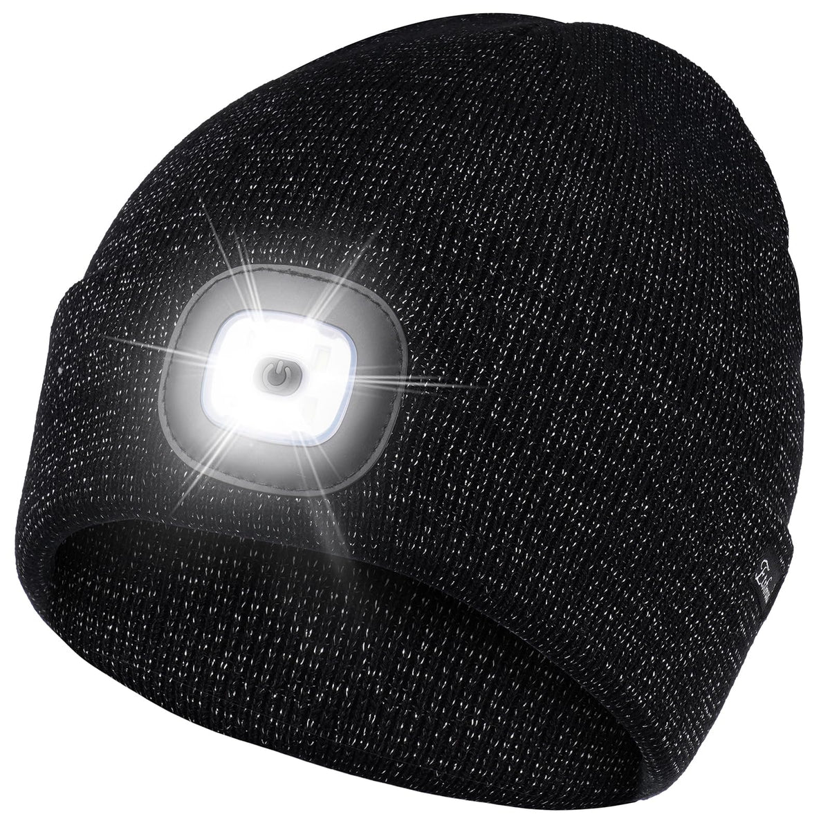 Etsfmoa Unisex Beanie with The Light, Gifts for Men Dad Father Winter Caps