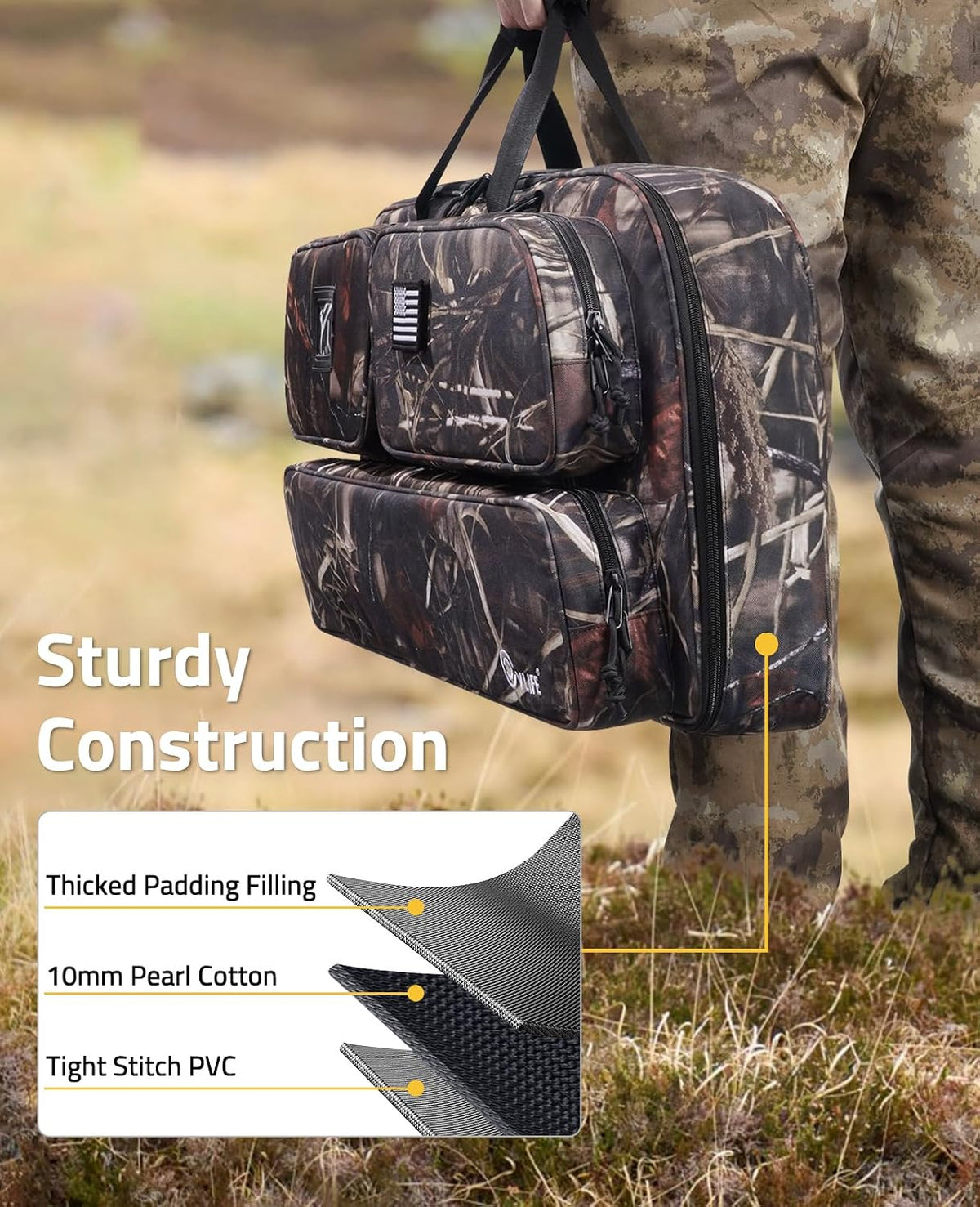 CVLIFE Soft Compound Bow Case, Archery Bag for Bow Gear Storage