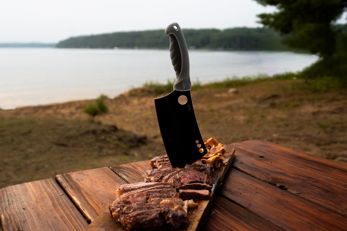 OUTDOOR EDGE ErgoMax 6-Piece Professional Game Processing Knife Set - Caping & Boning Knives, Skinning Knife, Butcher, Elite Big Game, Elk & Deer Hunting Gear, Perfect Field Dressing Knife Set