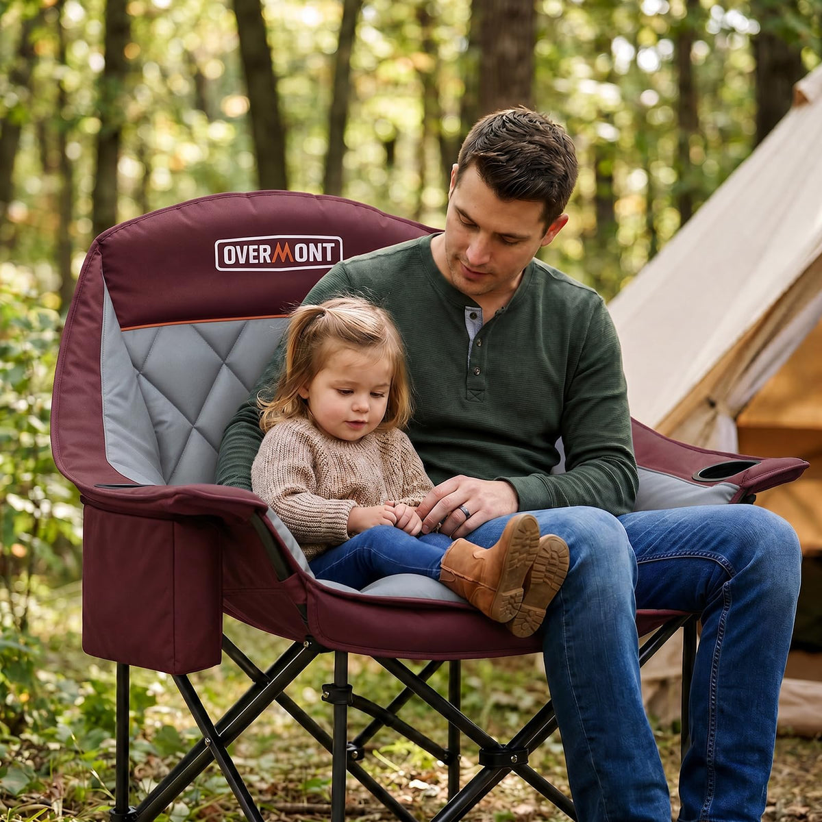 Overmont Oversized XL Camping Chair for Adults 500 lb Support