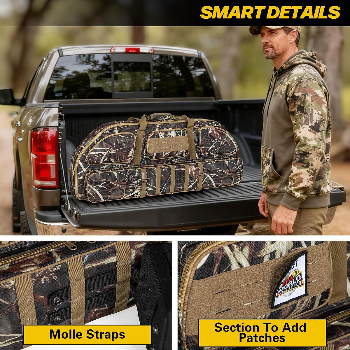 Soft Bow Case, Compound Bow Bag with Arrow Pocket