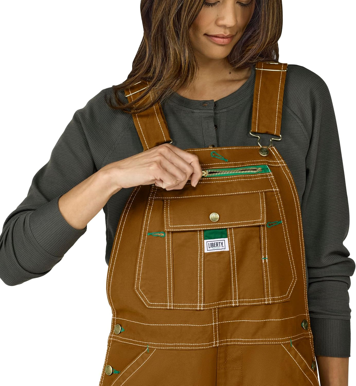 Liberty Women's Washed Duck Bib Overalls