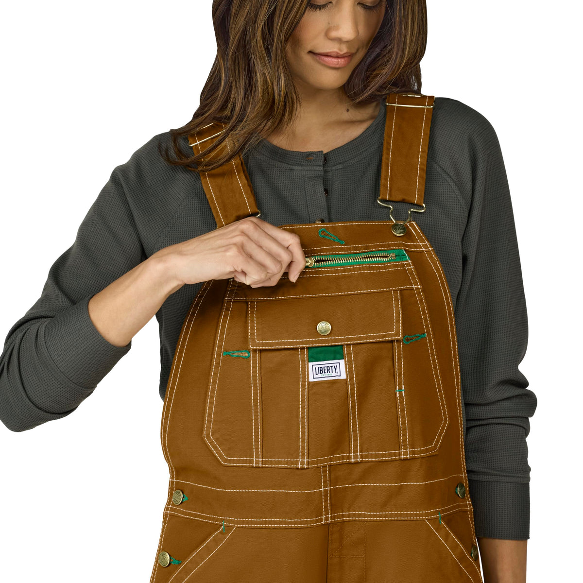 Liberty Women's Washed Duck Bib Overalls