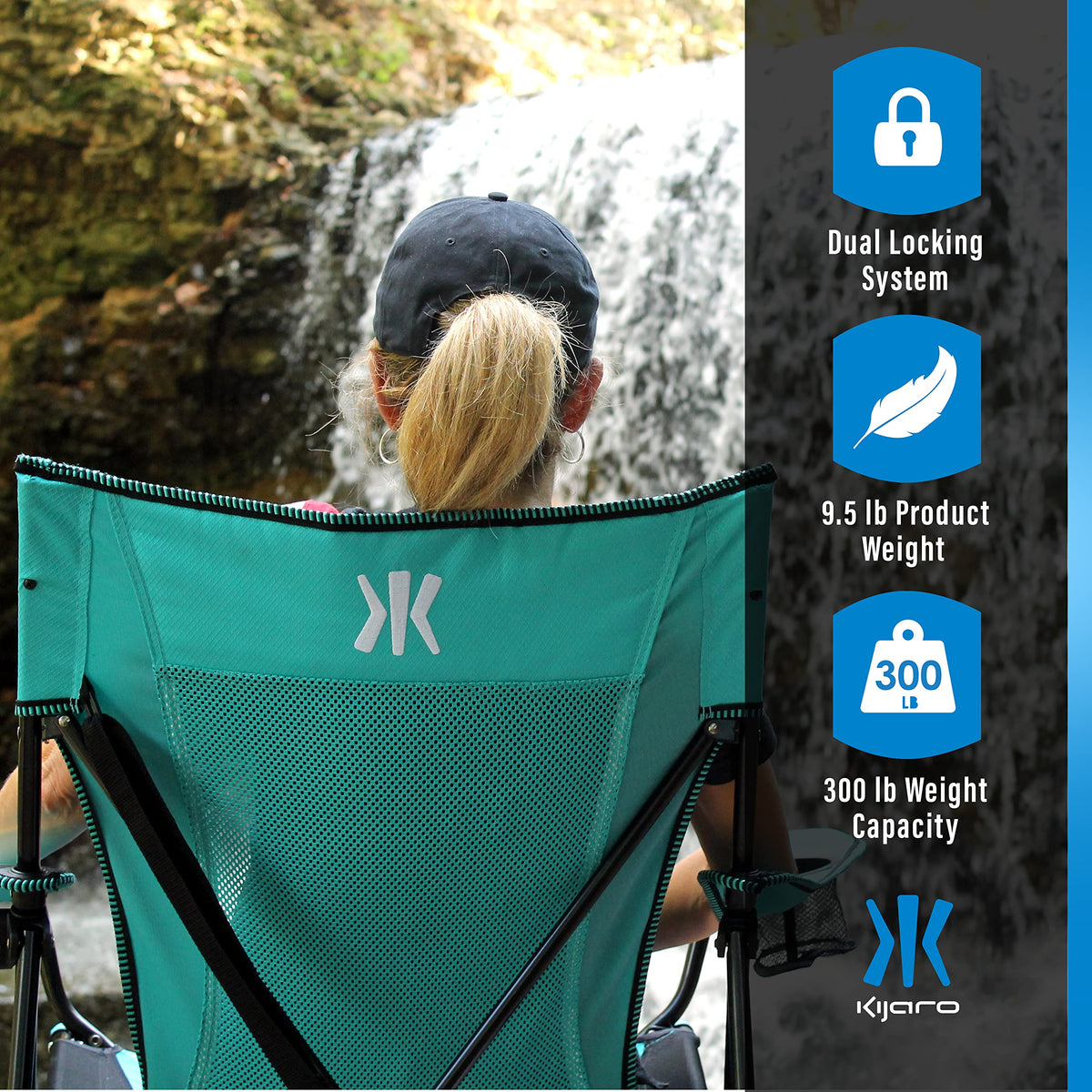 Kijaro Dual Lock Chair Color: Victoria Desert Orange