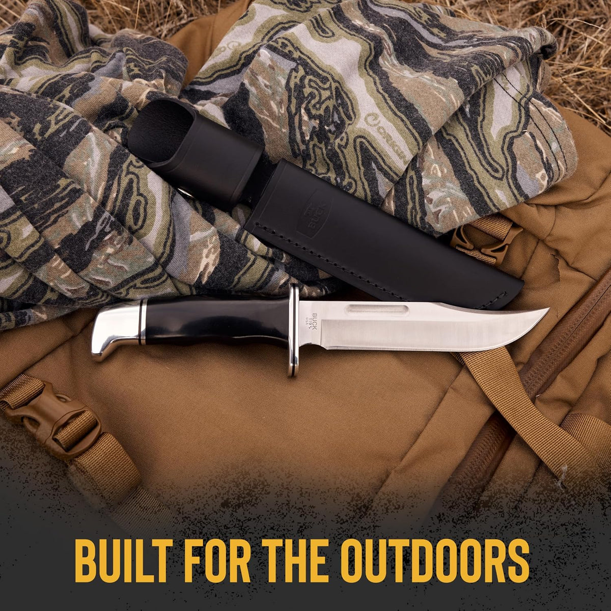 Buck Knives 119 Special Hunting Knife with Sheath, Phenolic Handle, 7.5 oz