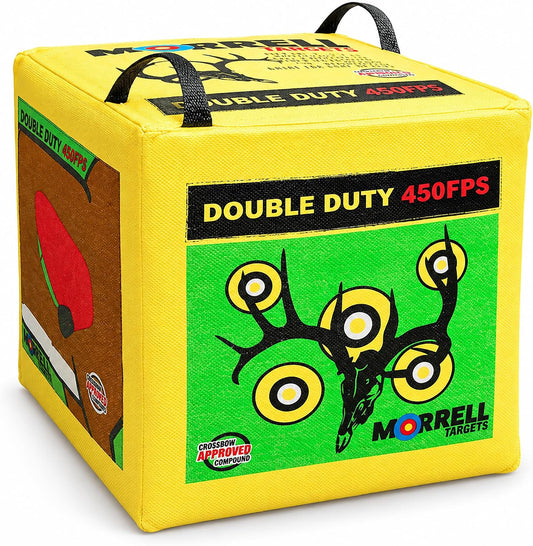 Morrell Double Duty 450 FPS Cube Field Point Archery Bag Target, Yellow