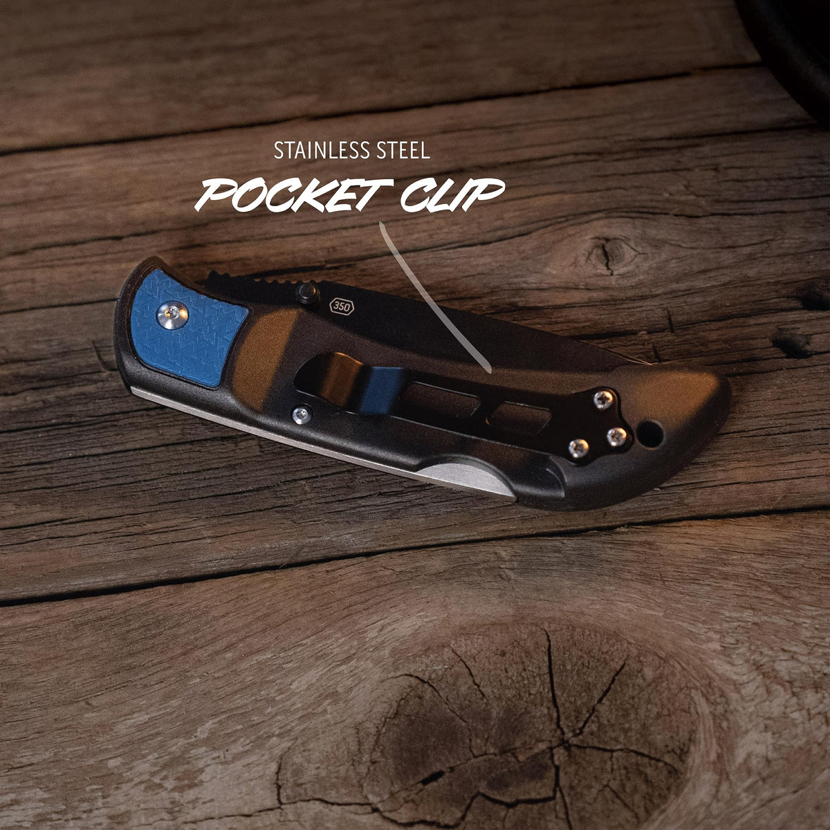 OUTDOOR EDGE 3.5" RazorLite EDC Pocket Knife (Obsidian Black), with Replaceable Blades and Clip, Perfect Carry Knive for Camping, Hunting and Survival, Includes 12 Black Steel Drop Point Blades