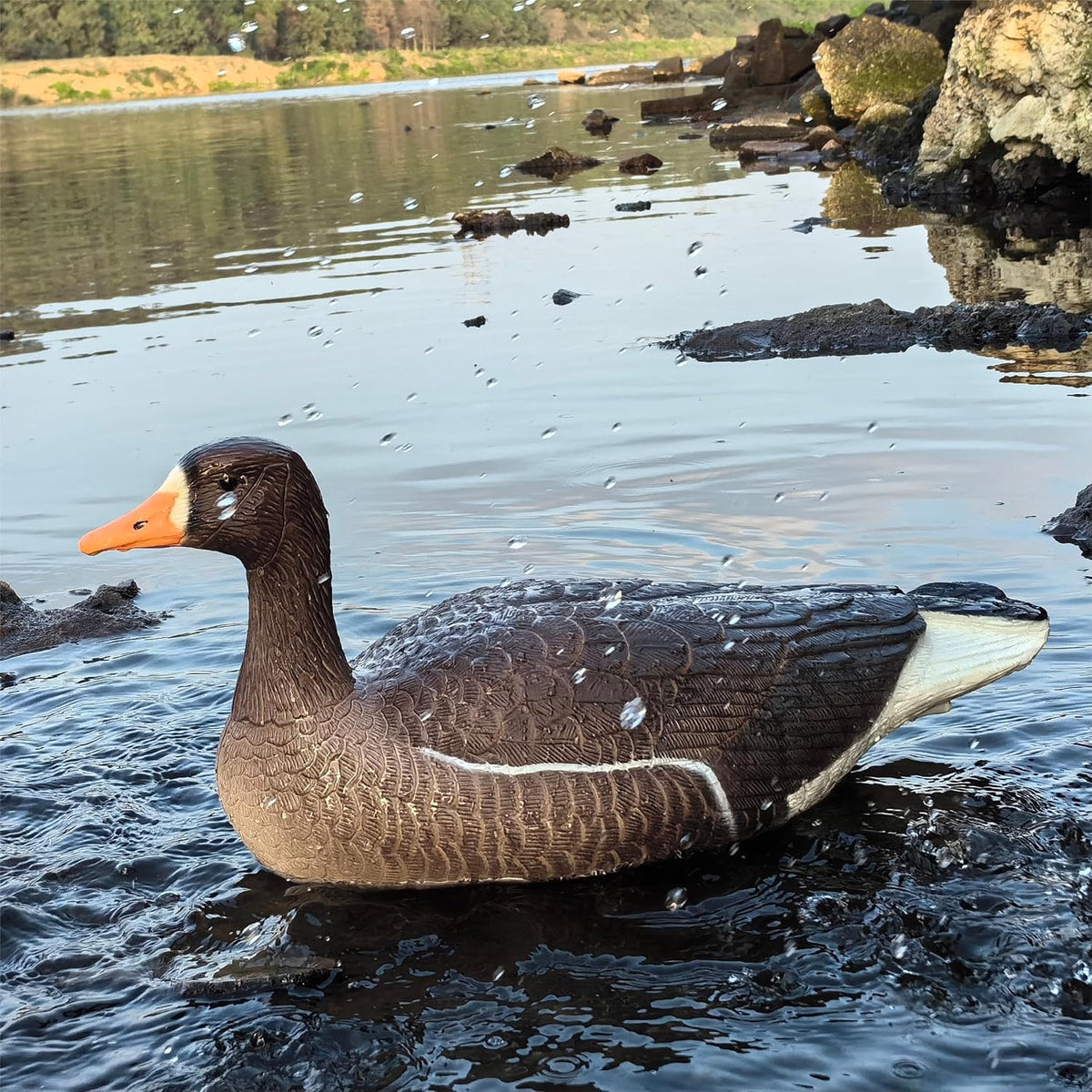 Heerweiyi Goose Decoys Pack of 6, Popular New Material EVA Collapsible Plastic Goose Hunting Decoys, Goose Decoys, Easy to Carry and Use, Cost Effective