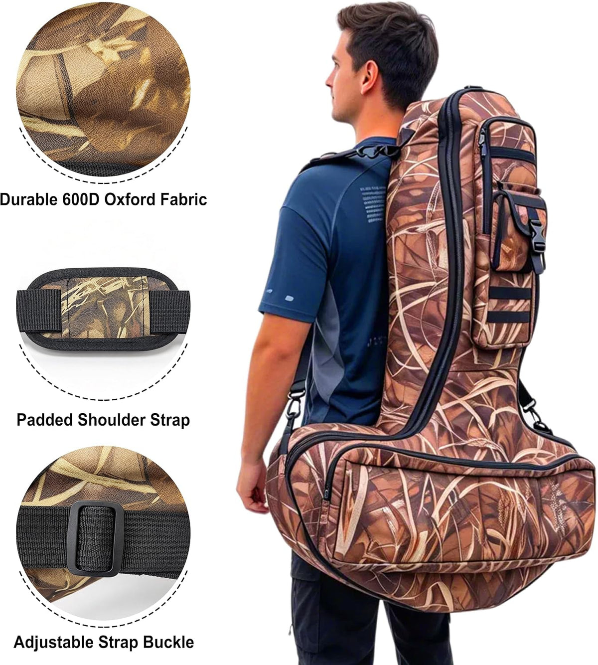 38" Soft Crossbow Case with Backpack Straps, Padded