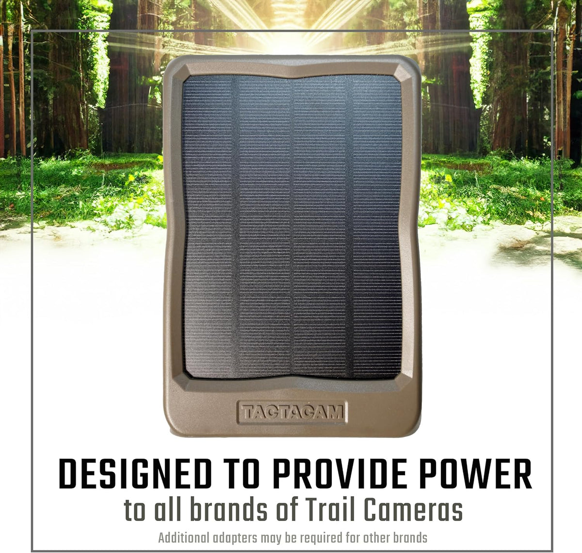 TACTACAM Reveal Solar Panel for Cellular Trail Cameras X 2.0, X, Gen 1, SK, XB (Solar Panel)