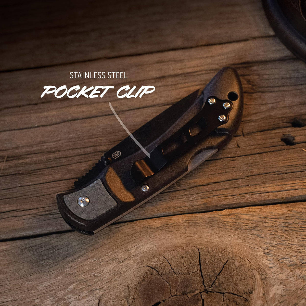 OUTDOOR EDGE 3.5" RazorLite EDC Pocket Knife (Obsidian Black), with Replaceable Blades and Clip, Perfect Carry Knive for Camping, Hunting and Survival, Includes 12 Black Steel Drop Point Blades