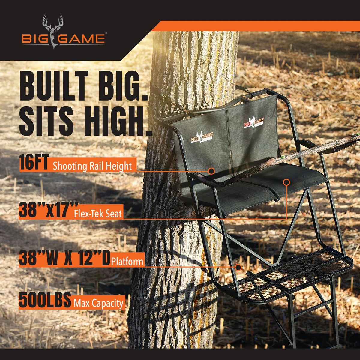 BIG GAME Ladder Tree/Tripod Stand for Hunting Deer