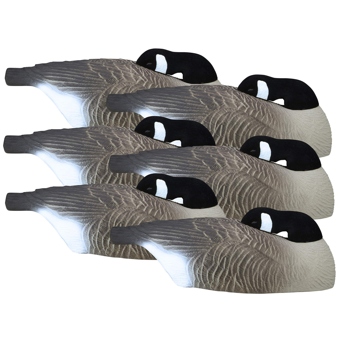 Higdon Outdoors Half Shell Goose Decoys for Waterfowl Hunting | Realistic & Stackable for Optimal Storage | Variety of Sizes and Species: Canada/Specklebelly/Blue/Snow/Sleeper/Full-Size/Magnum | 6pk