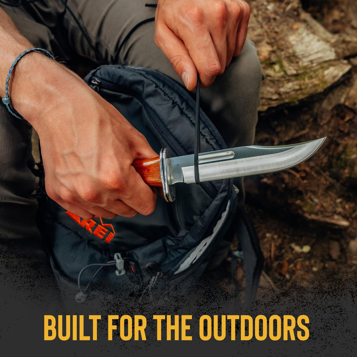 Buck Knives 119 Special Hunting Knife with Sheath, Phenolic Handle, 7.5 oz