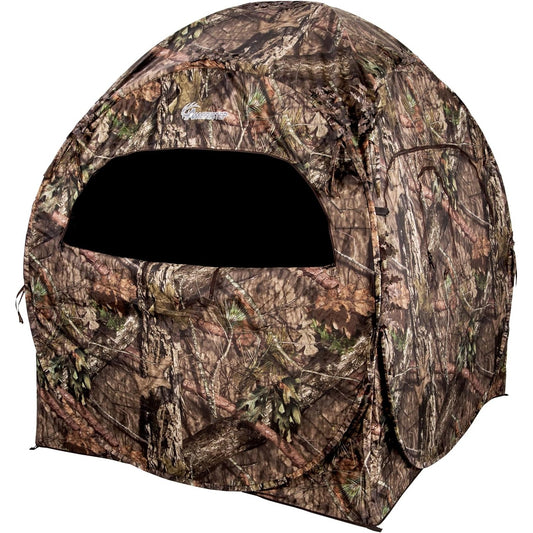 Ameristep Doghouse Run & Gun Hunting Blind | Lightweight 2 Person Ground Blind in Mossy Oak Break-Up Country, One Size