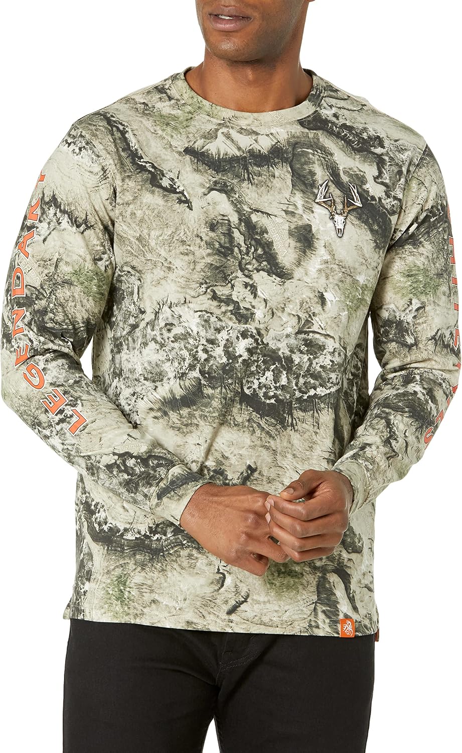 Legendary Whitetails Mens Long Sleeve T-Shirt 100% Cotton Preshrunk Tee
