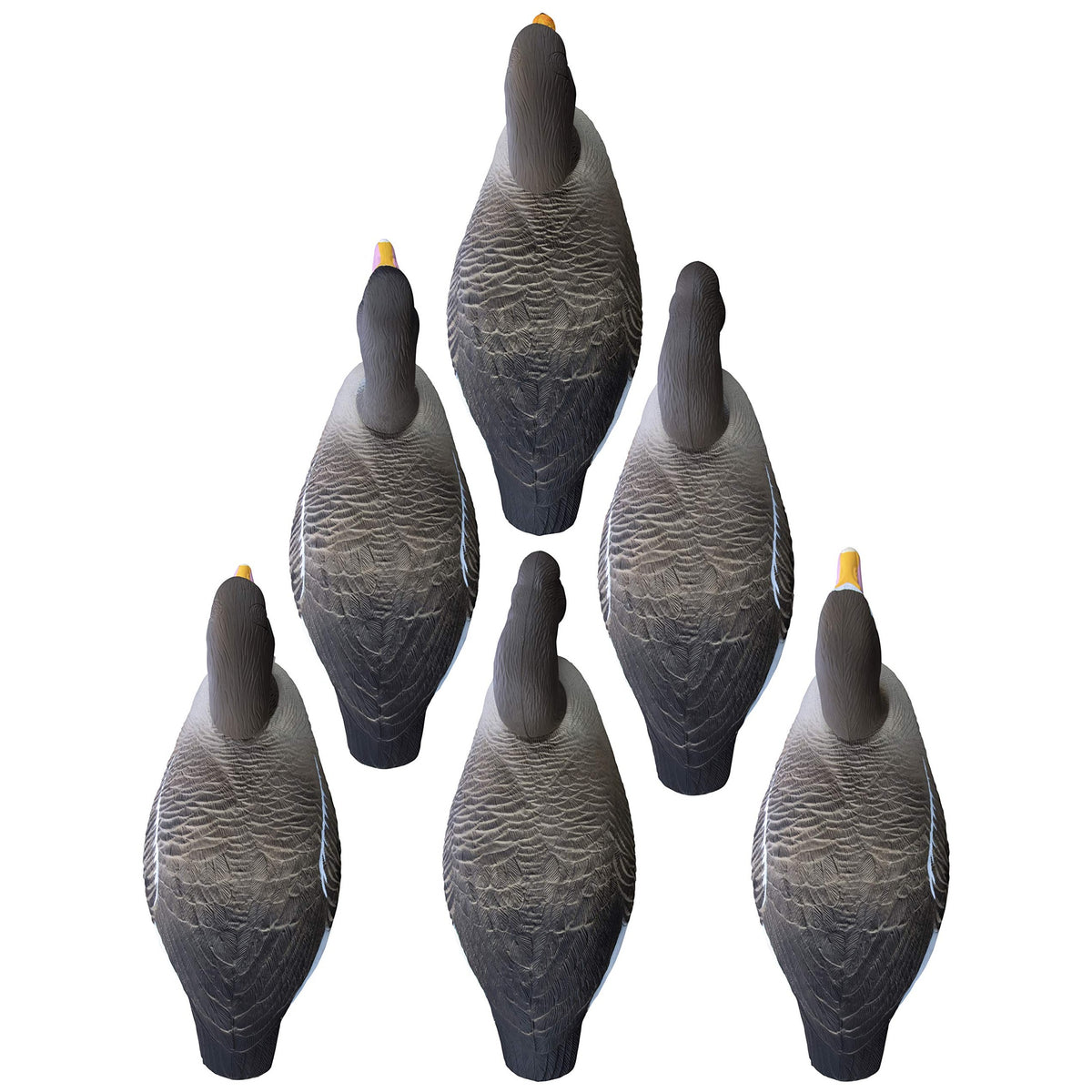 Higdon Outdoors Half Shell Goose Decoys for Waterfowl Hunting | Realistic & Stackable for Optimal Storage | Variety of Sizes and Species: Canada/Specklebelly/Blue/Snow/Sleeper/Full-Size/Magnum | 6pk