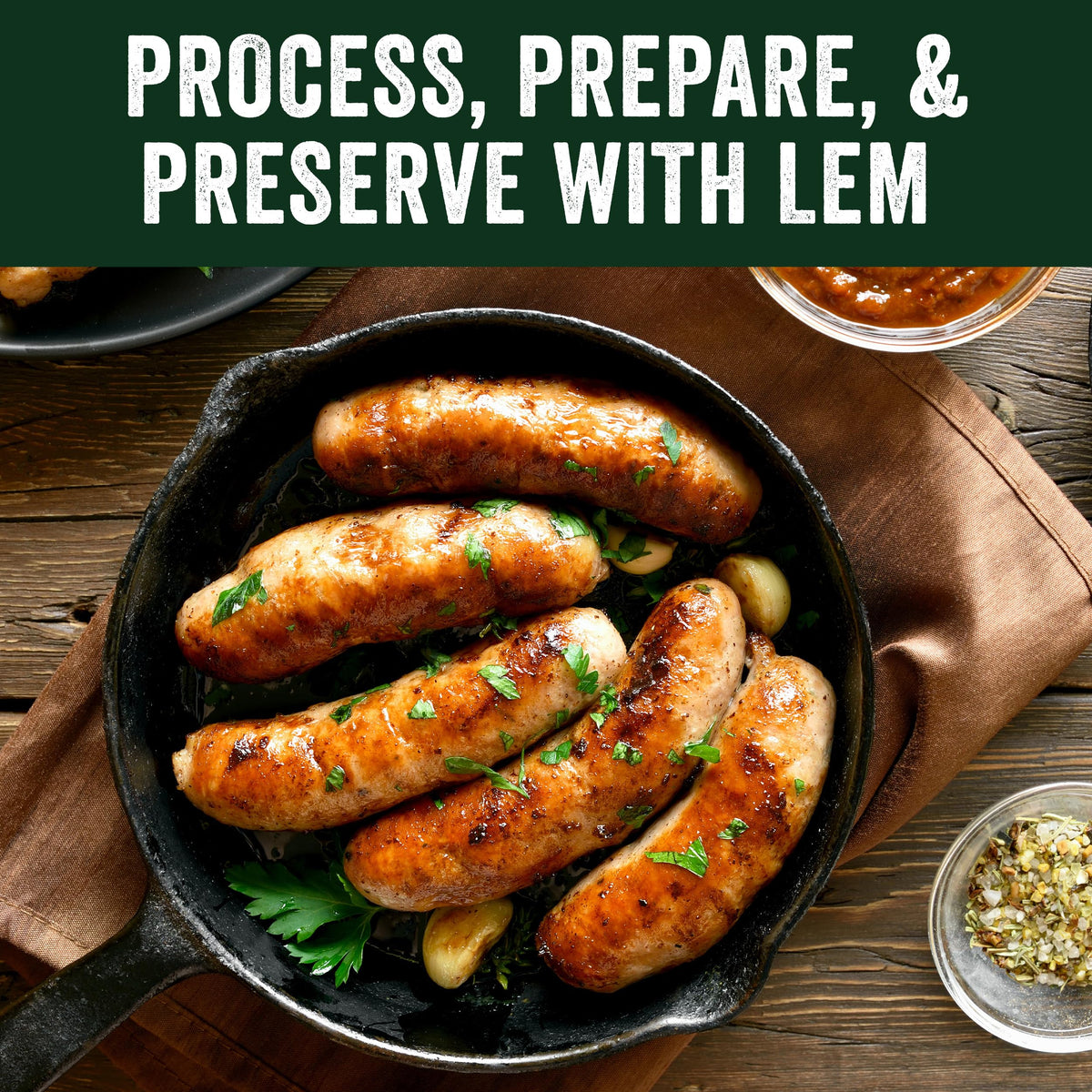 LEM Products MightyBite 5 lb Sausage Stuffer, Professional Design, Stainless Steel, Includes Clamps & Stuffing Tubes, Removable Cylinder, Air-Release Piston, Meat Stuffer Machine for Home Use