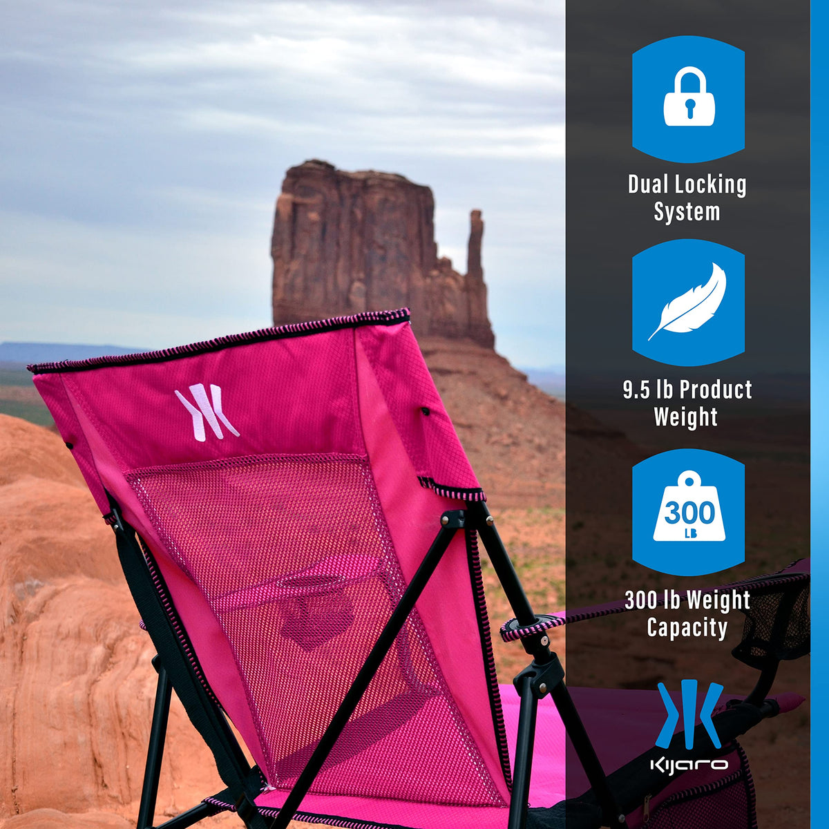 Kijaro Dual Lock Chair Color: Victoria Desert Orange