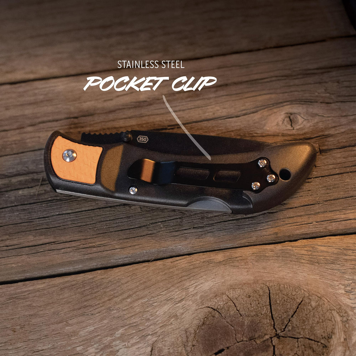 OUTDOOR EDGE 3.5" RazorLite EDC Pocket Knife (Obsidian Black), with Replaceable Blades and Clip, Perfect Carry Knive for Camping, Hunting and Survival, Includes 12 Black Steel Drop Point Blades