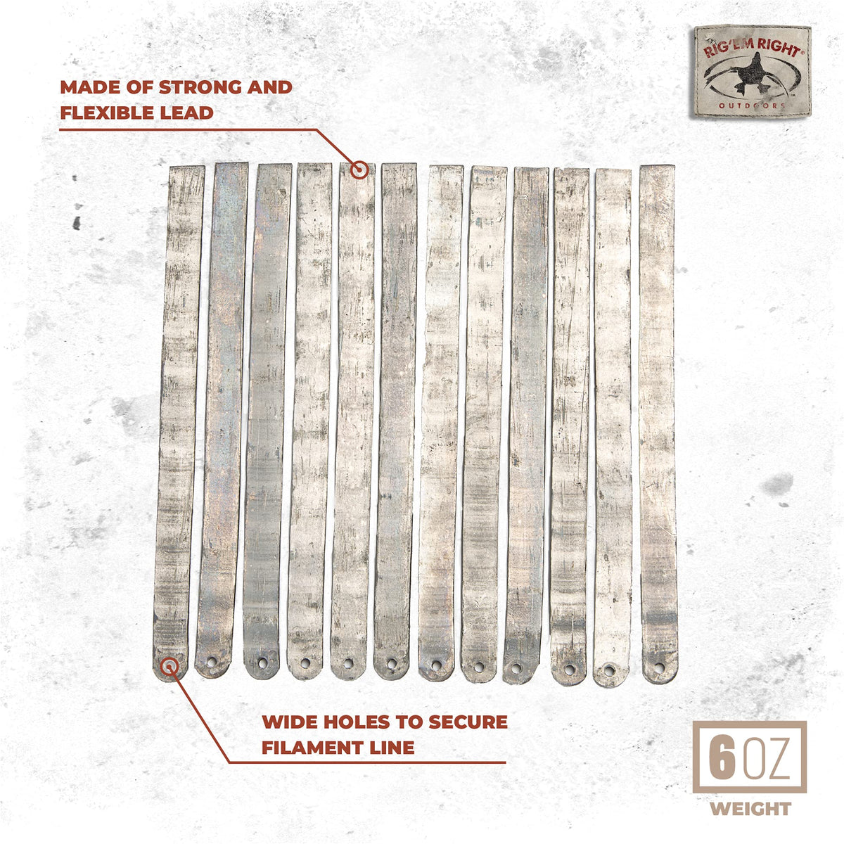 Rig'Em Right Outdoors Flexible Strap Weights for Decoys