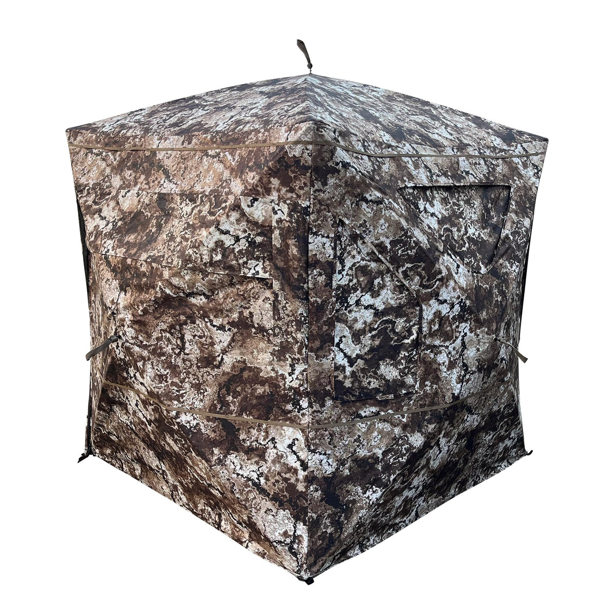 THUNDERBAY SPUR Collector 3 Person Hunting Blind, Portable Ground Blind with Silent Windows, Portable Durable Hunting Tent for Deer & Turkey Hunting