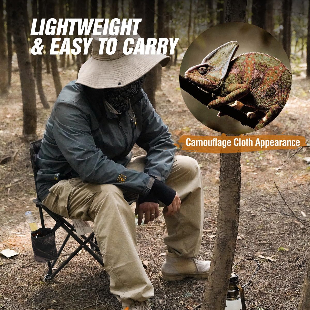 REDCAMP 2 Pack Tripod Hunting Chairs for Blinds