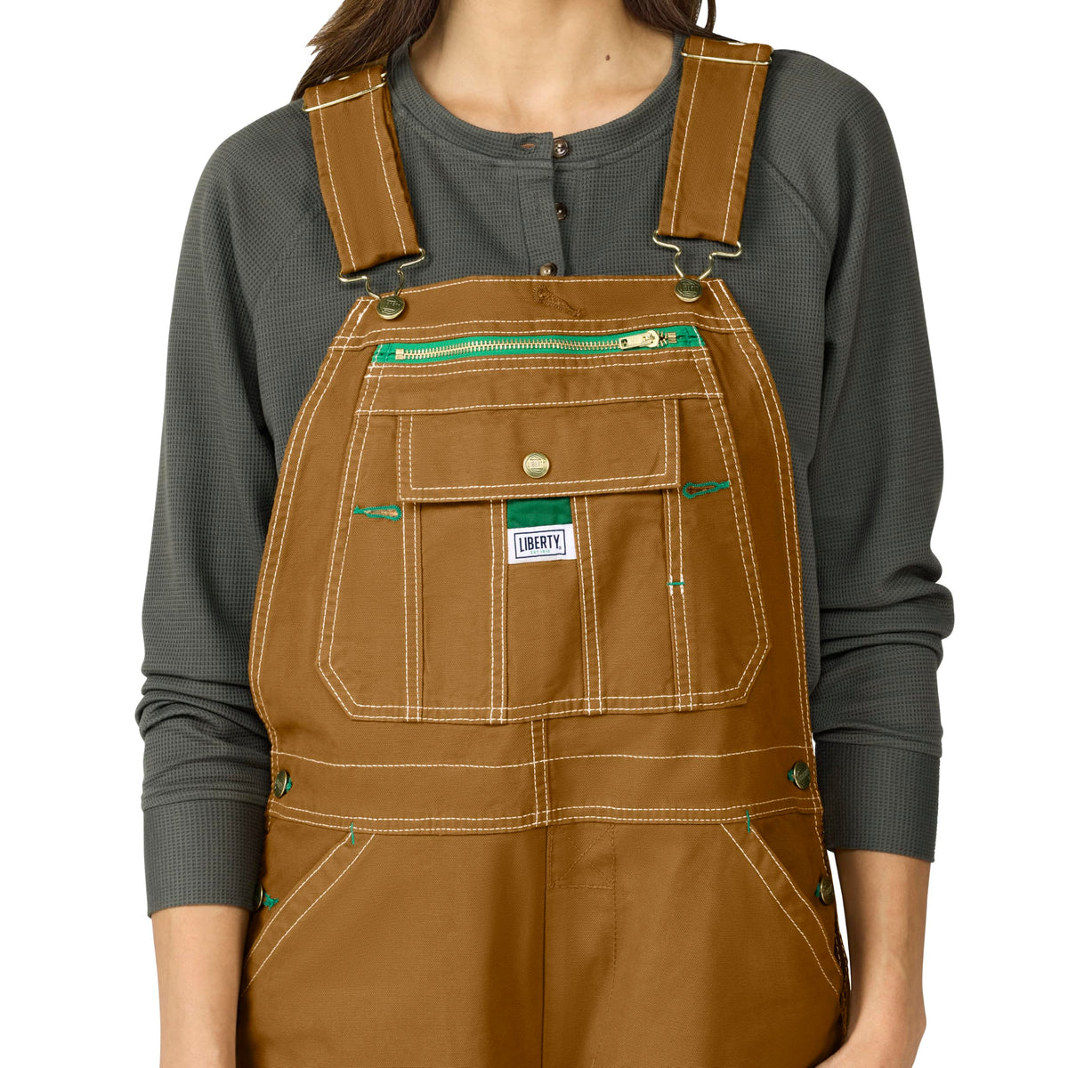 Liberty Women's Washed Duck Bib Overalls