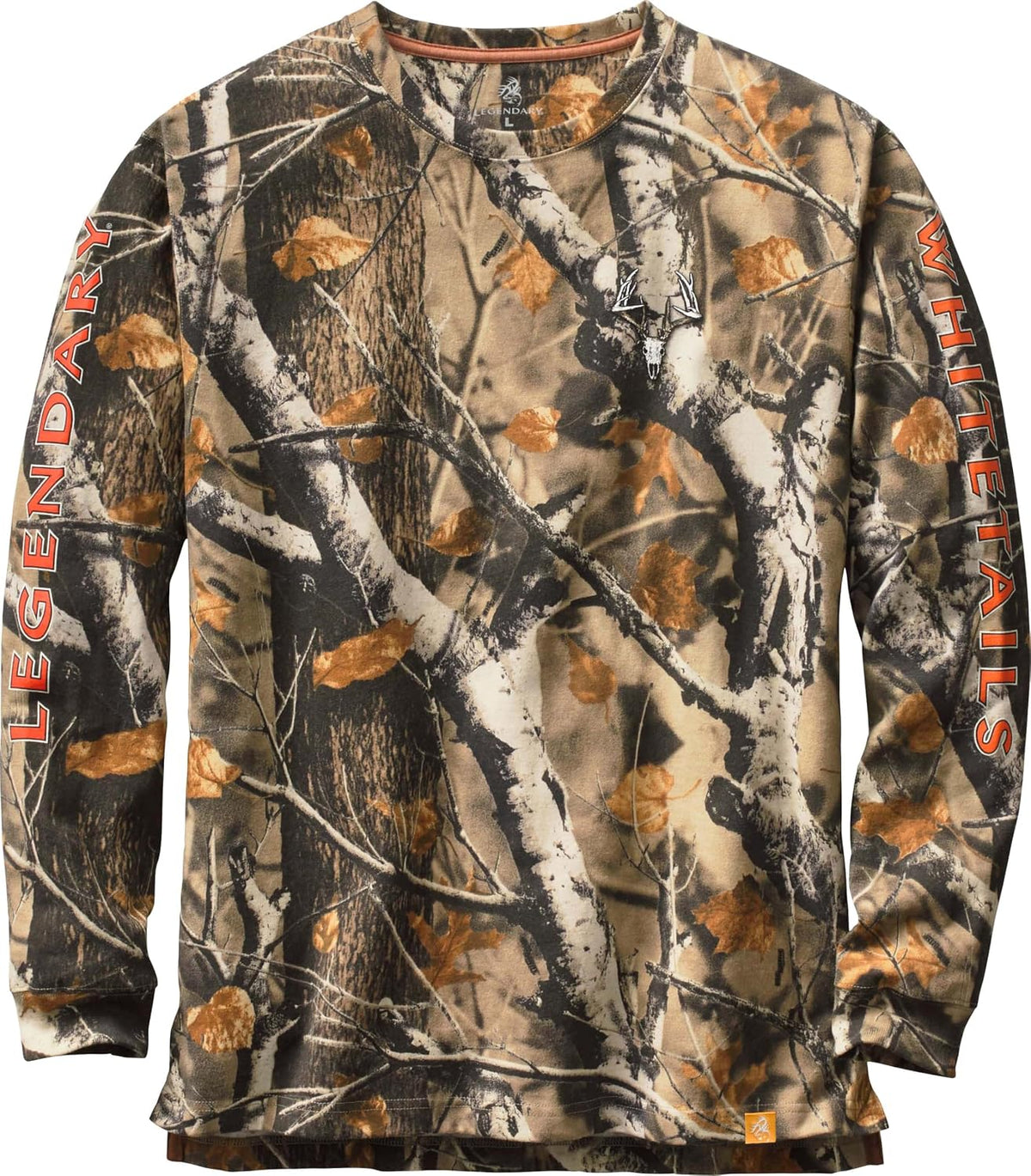 Legendary Whitetails Mens Long Sleeve T-Shirt 100% Cotton Preshrunk Tee