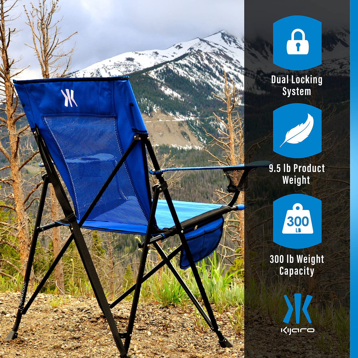 Kijaro Dual Lock Chair Color: Victoria Desert Orange