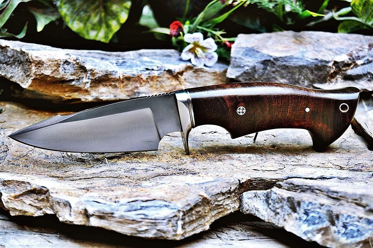 Hunting Damascus Knife Fixed Blade 10" Handmade Patented - Predator Hunter