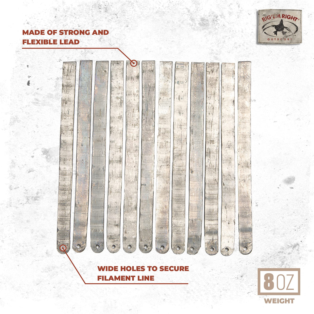 Rig'Em Right Outdoors Flexible Strap Weights for Decoys