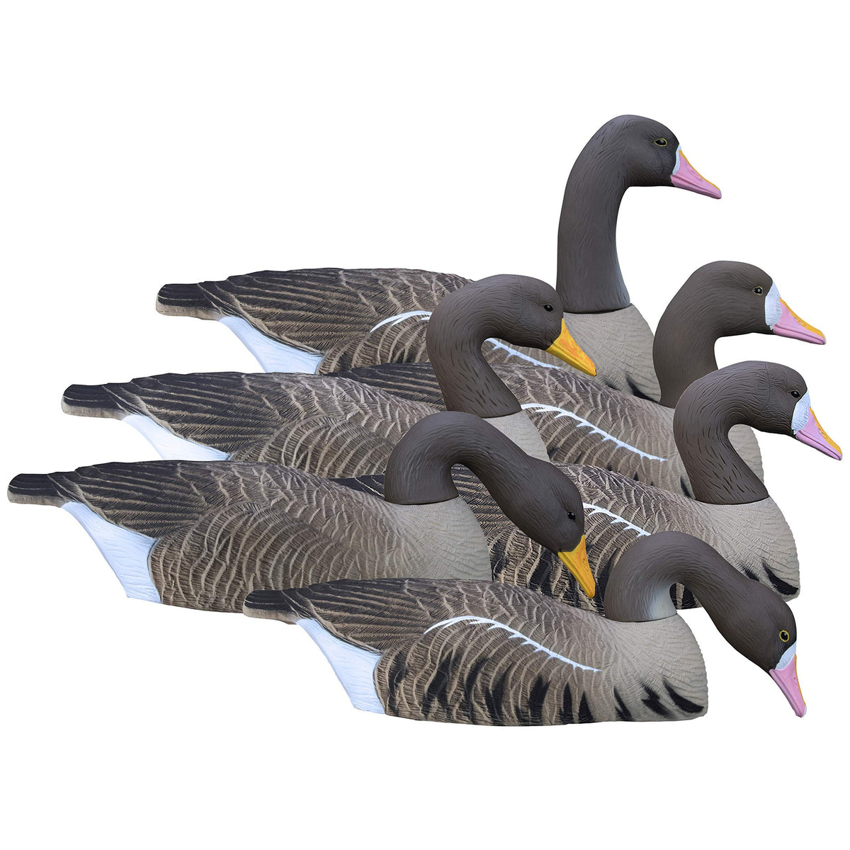 Higdon Outdoors Half Shell Goose Decoys for Waterfowl Hunting | Realistic & Stackable for Optimal Storage | Variety of Sizes and Species: Canada/Specklebelly/Blue/Snow/Sleeper/Full-Size/Magnum | 6pk