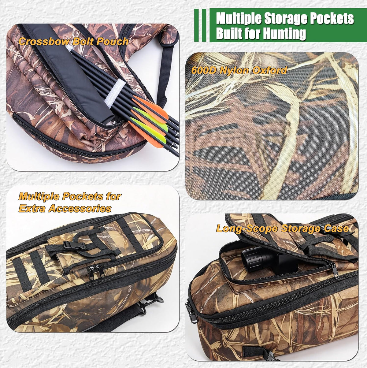 38" Soft Crossbow Case with Backpack Straps, Padded