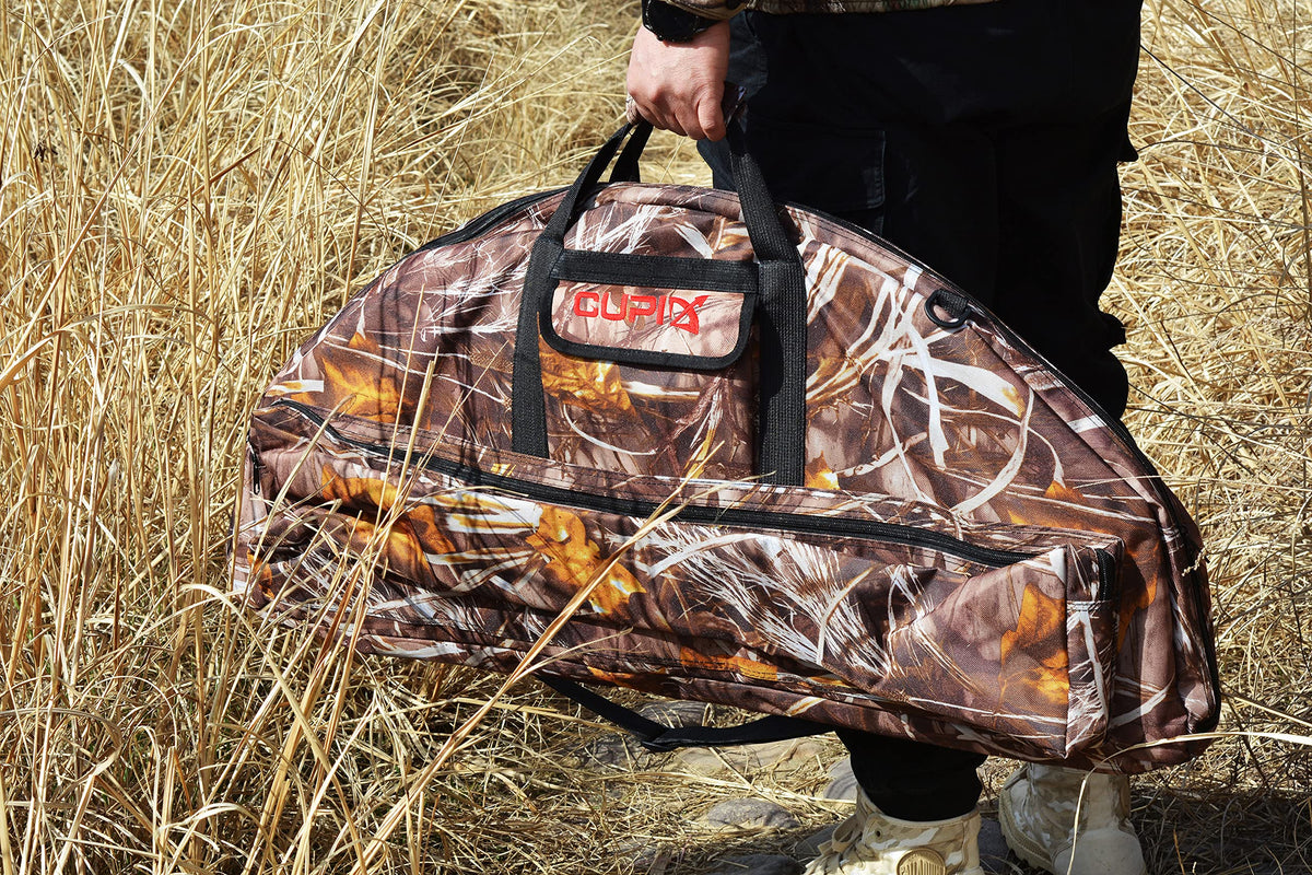 Compound Bow Case Soft Light-Weight Bow Bag with Arrow Pocket and Backpack Straps