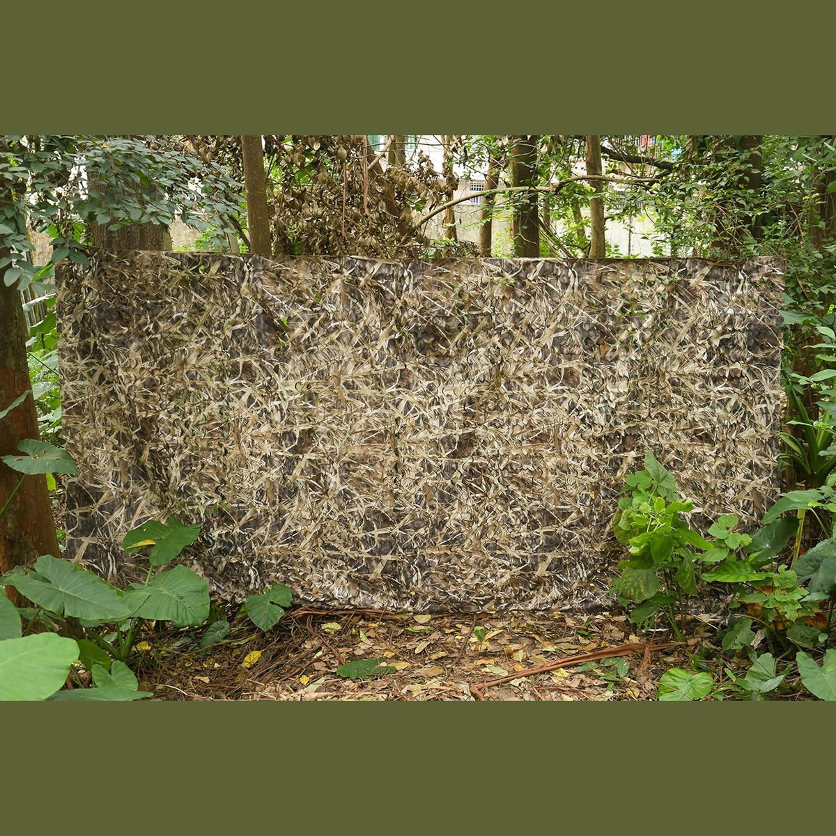 AUSCAMOTEK 300D Durable Camo Netting for Duck Hunting Blinds Brown 5ft×10ft/5ft×13ft/5ft×20ft