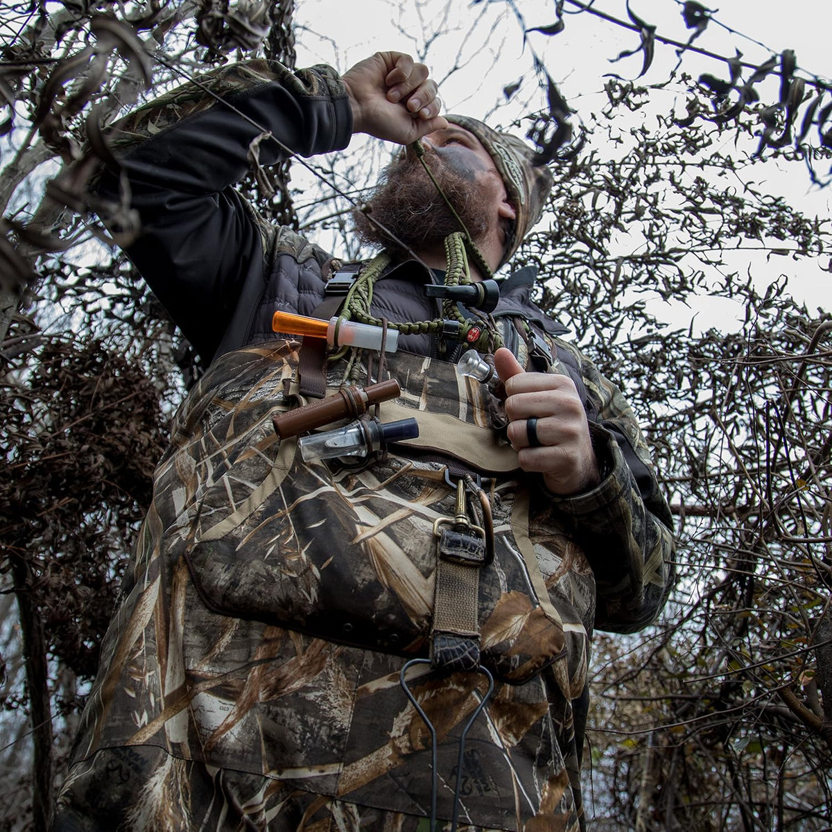 Duck Commander Goose Call - Waterfowl Hunting Accessories - Goose Hunting Realistic Sound Mouth Call